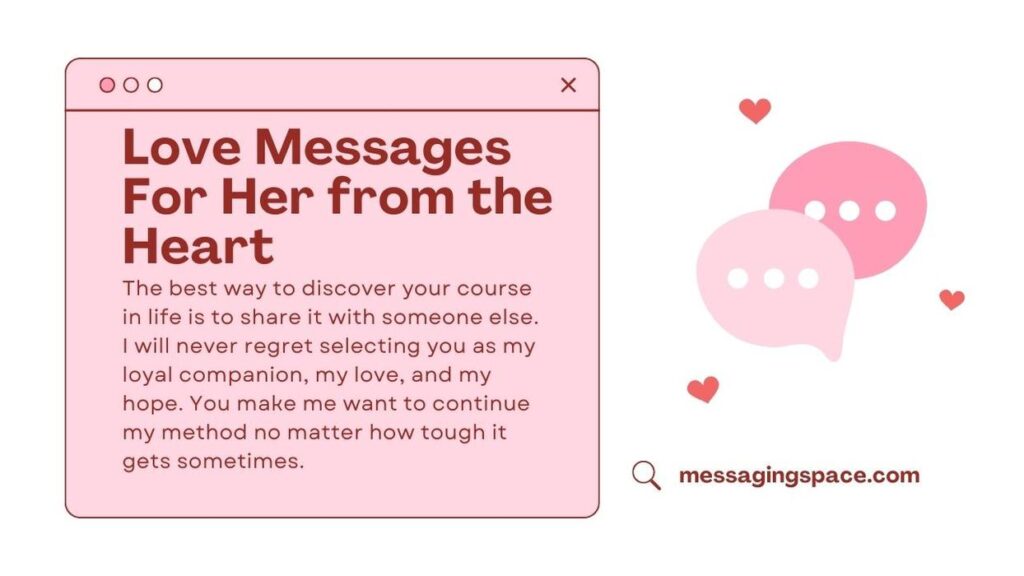 Love Messages For Her from the Heart