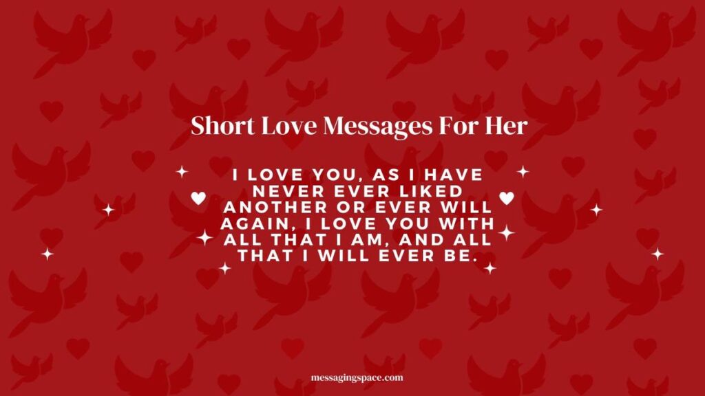 Short Love Messages For Her