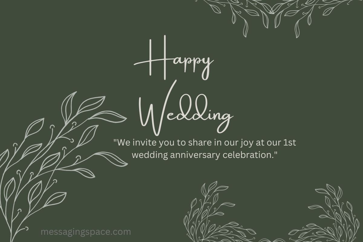 100+ Wedding Anniversary Invitation Messages