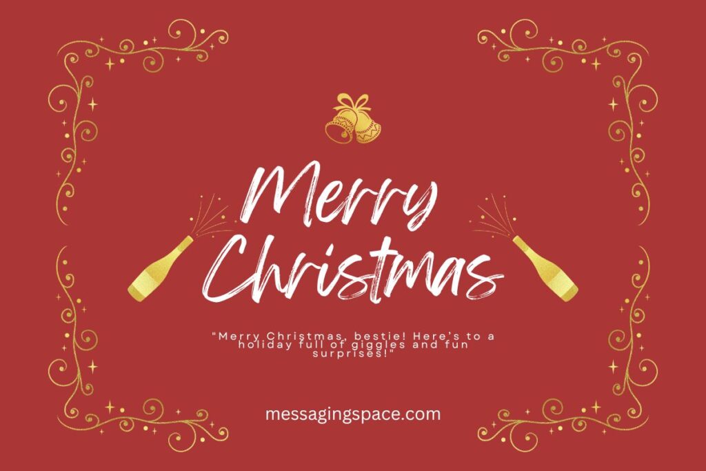 Cute Merry Christmas Text Greetings for Best Friends