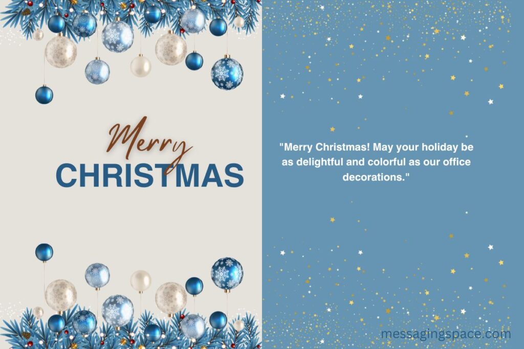 Cute Merry Christmas Text Greetings for Boss