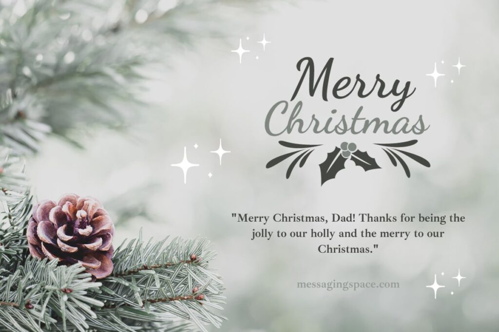 Cute Merry Christmas Text Quotes for Dad