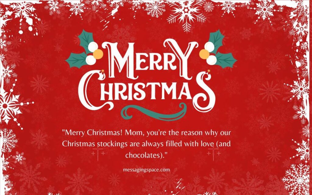 Cute Merry Christmas Text Quotes for Mom