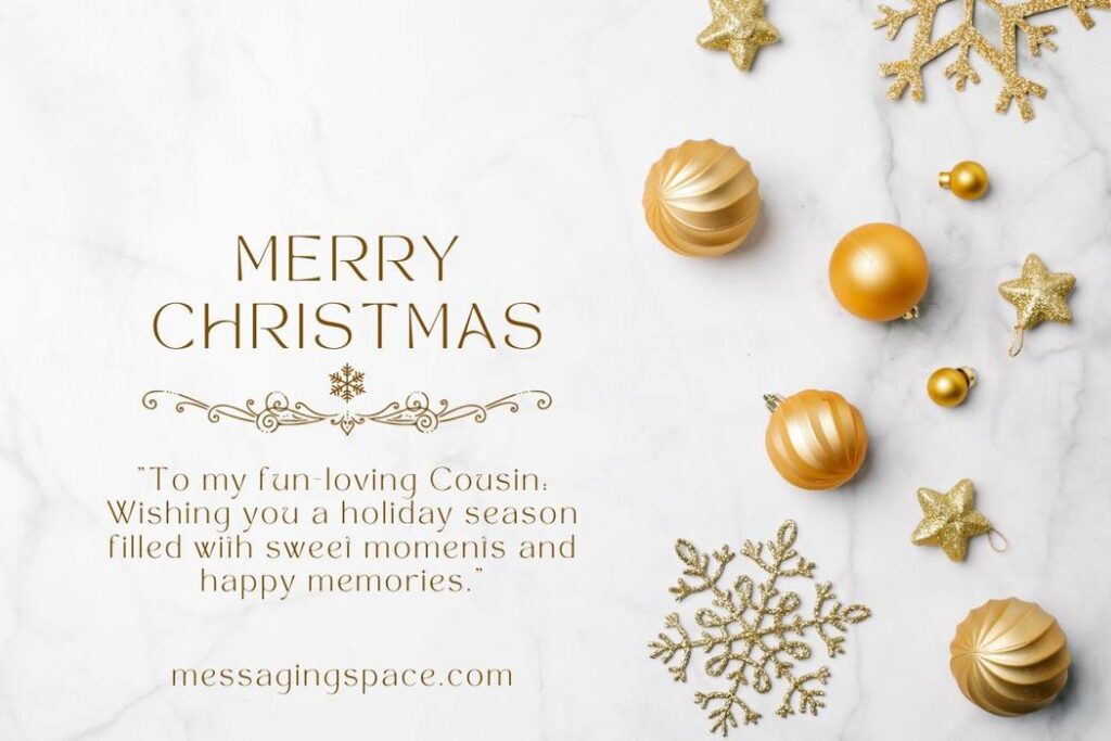 Cute Merry Christmas Text Wishes for Male Cousin