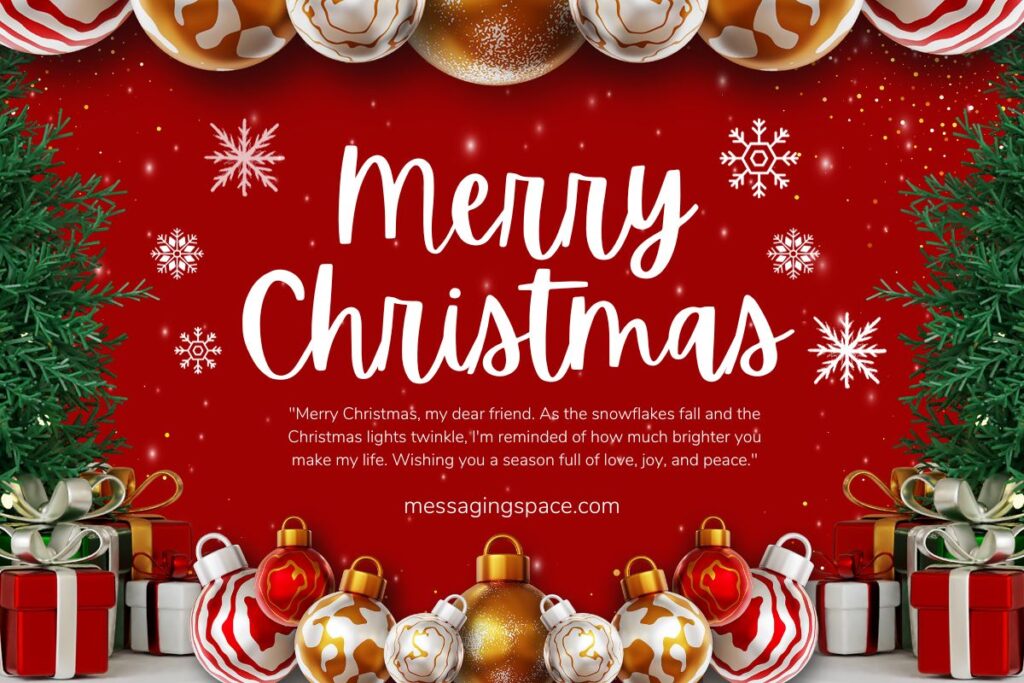 Long Merry Christmas Greetings for Best Friends