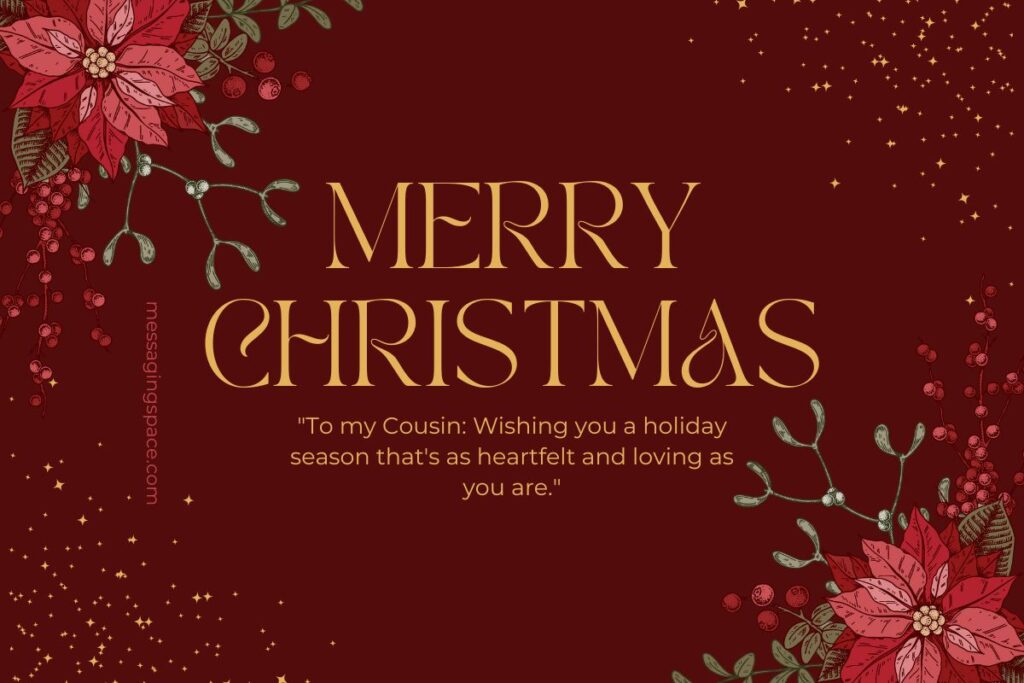Meaningful Christmas Greetings for Female Cousin