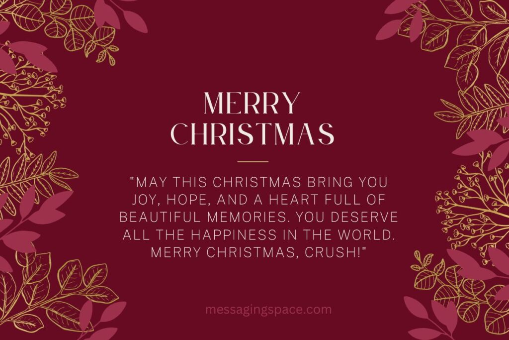 Meaningful Christmas Wishes for Crush