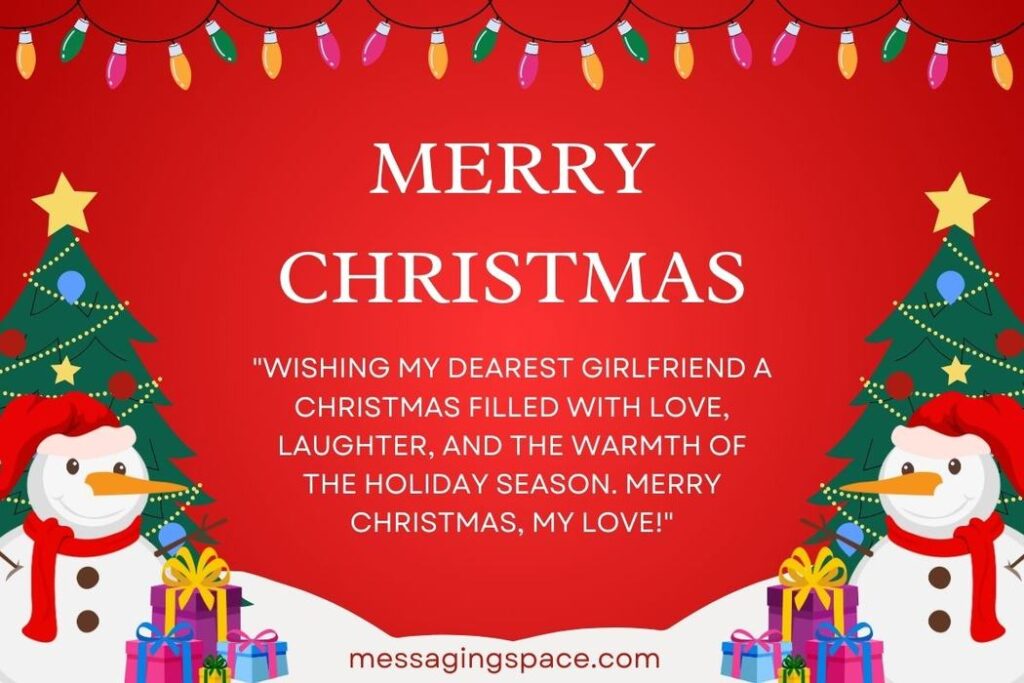 Merry Christmas Greetings for Girlfriend