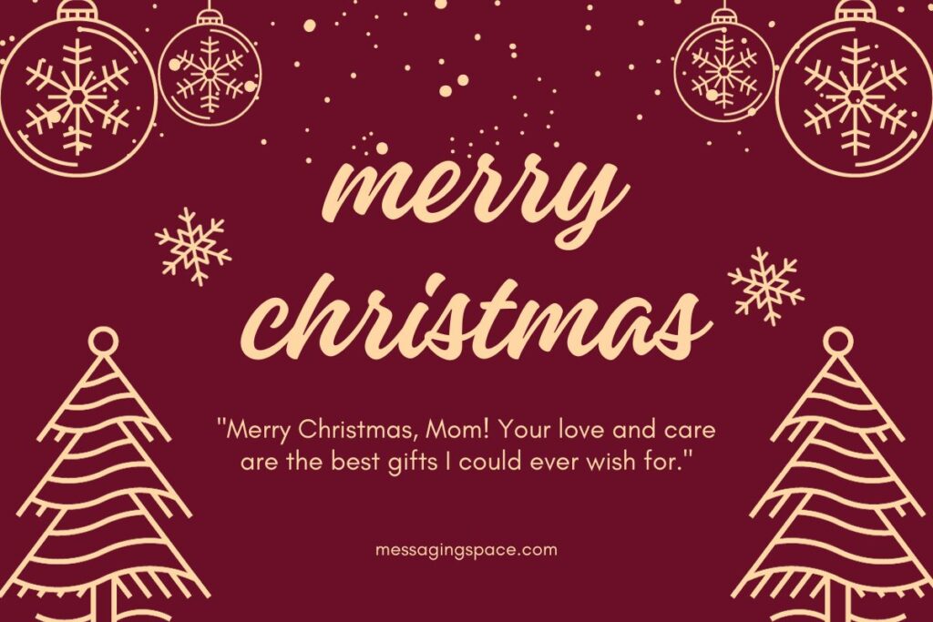 Merry Christmas Wishes For Mother