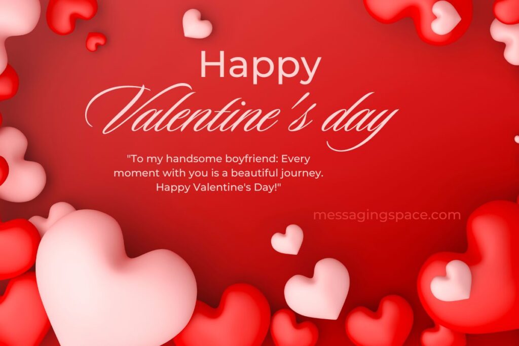 Beautiful Happy Valentine's Text Greetings for Boyfriend