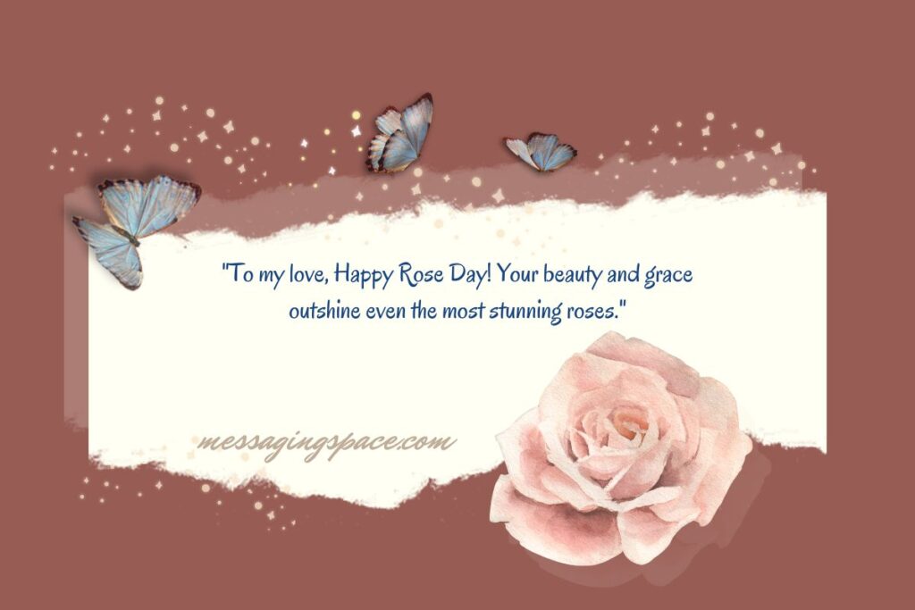 Beautiful Rose Day Text Greetings for Lover