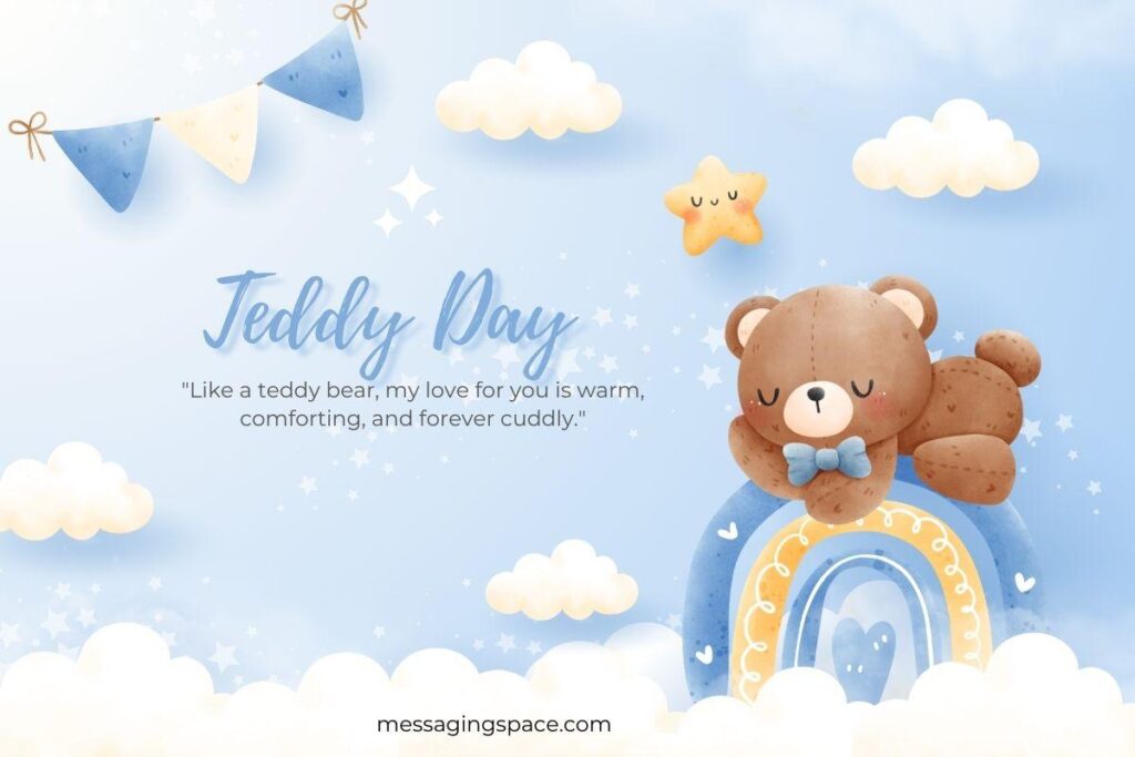 Beautiful Teddy Day Text Greetings for Lover