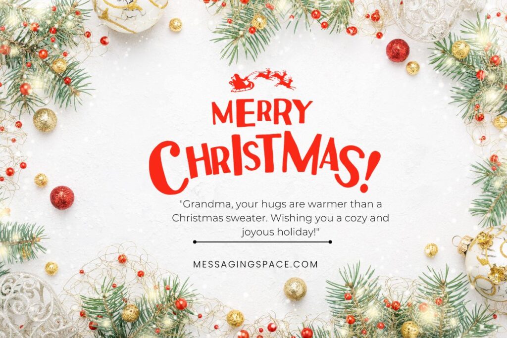 Cute Merry Christmas Text Wishes for Grandma