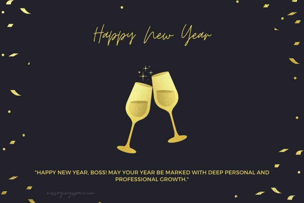 Deep Happy New Year Text SMS for Boss