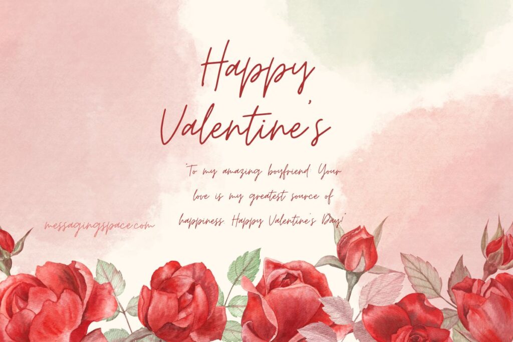 Happy Valentine Greetings for Boyfriend