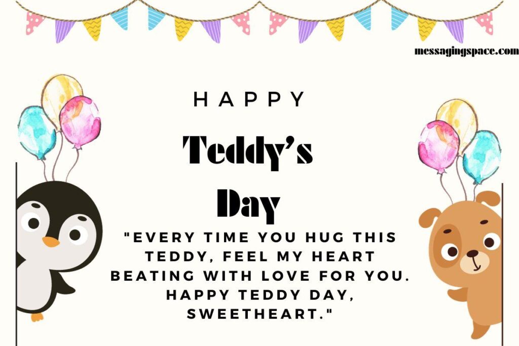Heart Touching Teddy Day Wishes for Girlfriend