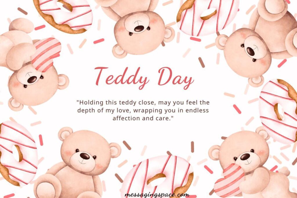 Long Teddy Day Text Greetings