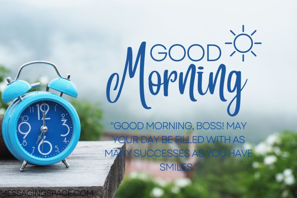 Cute Good Morning Wishes for Boss