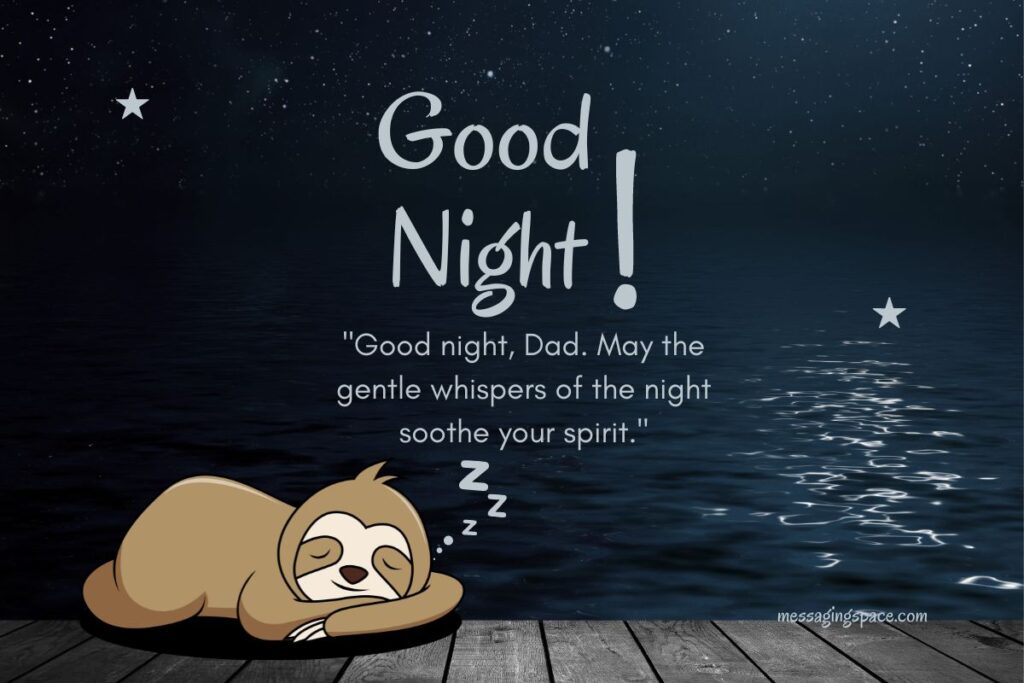 Good Night Text Wishes for Father