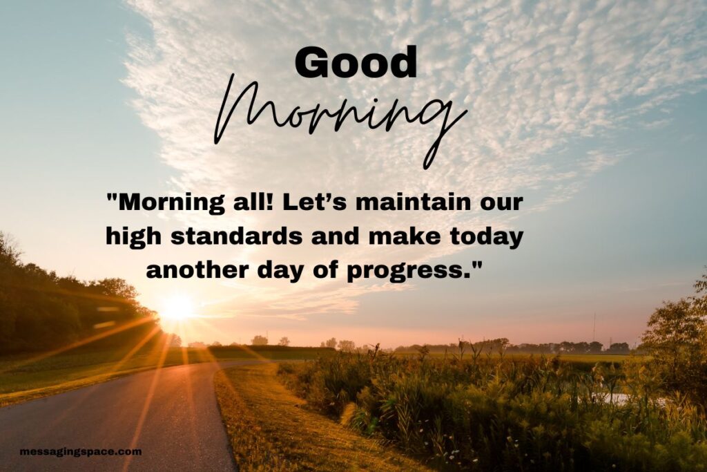 Professional Good Morning SMS for Colleagues