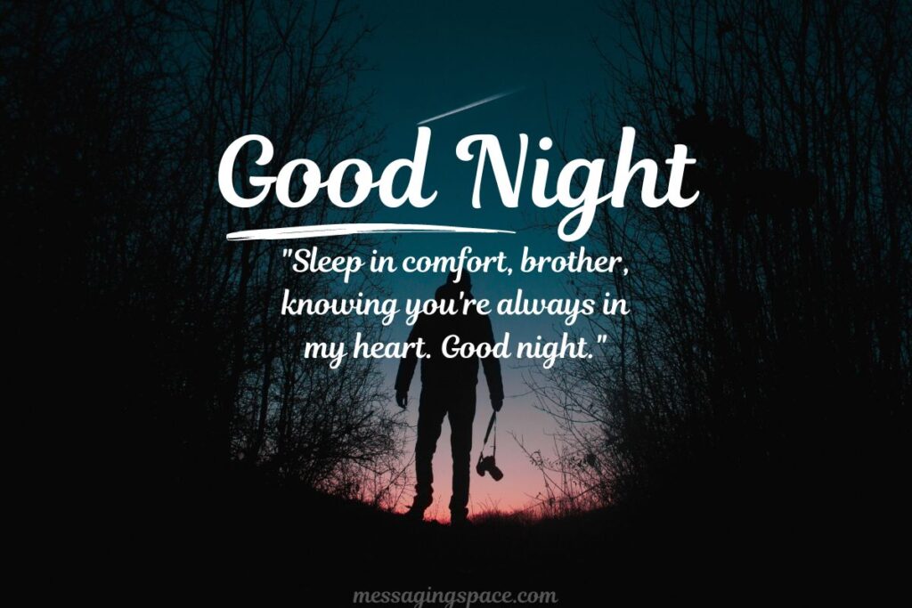 Soothing Good Night Messages for Brother for Peaceful Dreams