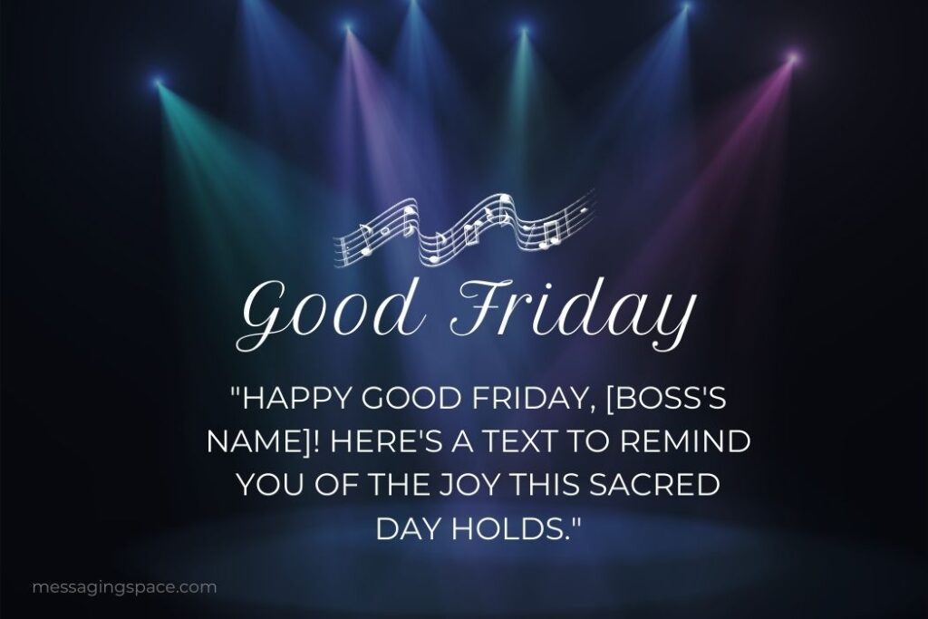 Happy Good Friday Text Wishes For Boss